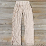 Fortunate Lace Pants in Sand: Alternate View #1