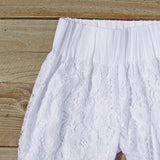 Fortunate Lace Pants in White: Alternate View #2