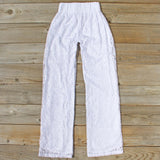 Fortunate Lace Pants in White: Alternate View #4