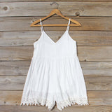 Fortune Teller Romper in White: Alternate View #1