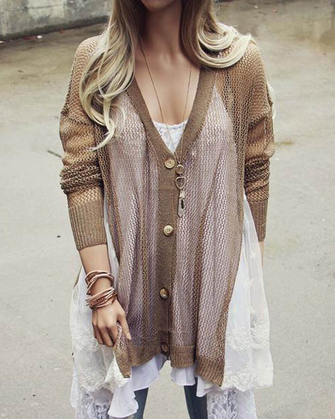Fox & Lace Sweater: Featured Product Image