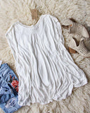 Free People Abigail Tee in White: Alternate View #4