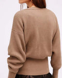 Free People Allure Sweet Sweater in Taupe: Alternate View #2