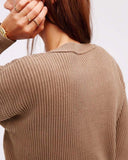 Free People Allure Sweet Sweater in Taupe: Alternate View #3