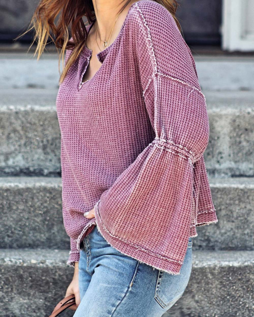 Free People Dahlia Thermal, Sweet Boho Free People Tops from Spool No.72.