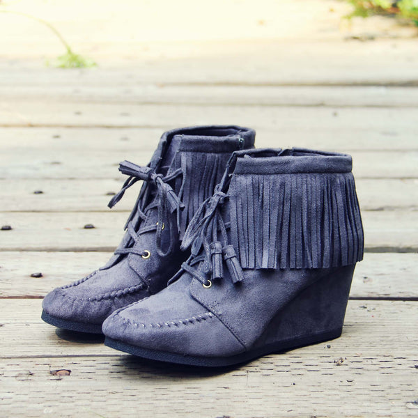 Wild & Wander Moccasins in Gray: Featured Product Image