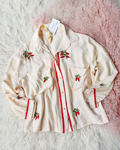 Frosty Strawberry Blouse