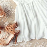 Ancient Rose Romper in White: Alternate View #3