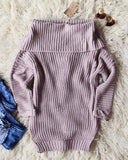 Gemma Knit Sweater in Mauve: Alternate View #2