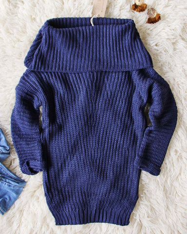 Gemma Knit Sweater in Navy