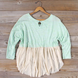 Gentry Lace Tunic in Mint: Alternate View #4