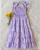 Gingham & Lilac Dress: Alternate View #1
