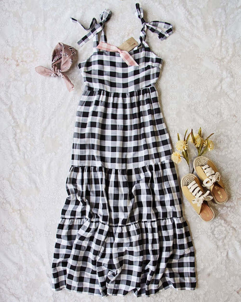 Gingham Girl Maxi Dress: Featured Product Image