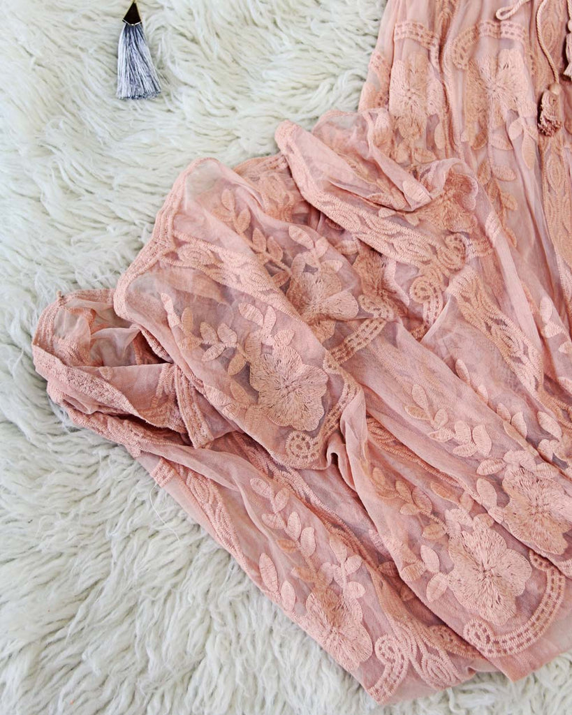 Gold Coast Lace Maxi in Rose, Gorgeous Bohemian Maxi Dresses from Spool 72. 