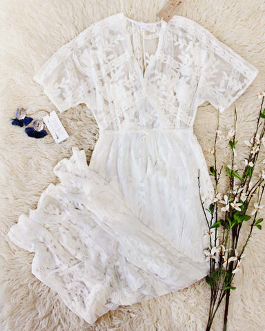 Gold Coast Lace Maxi in White