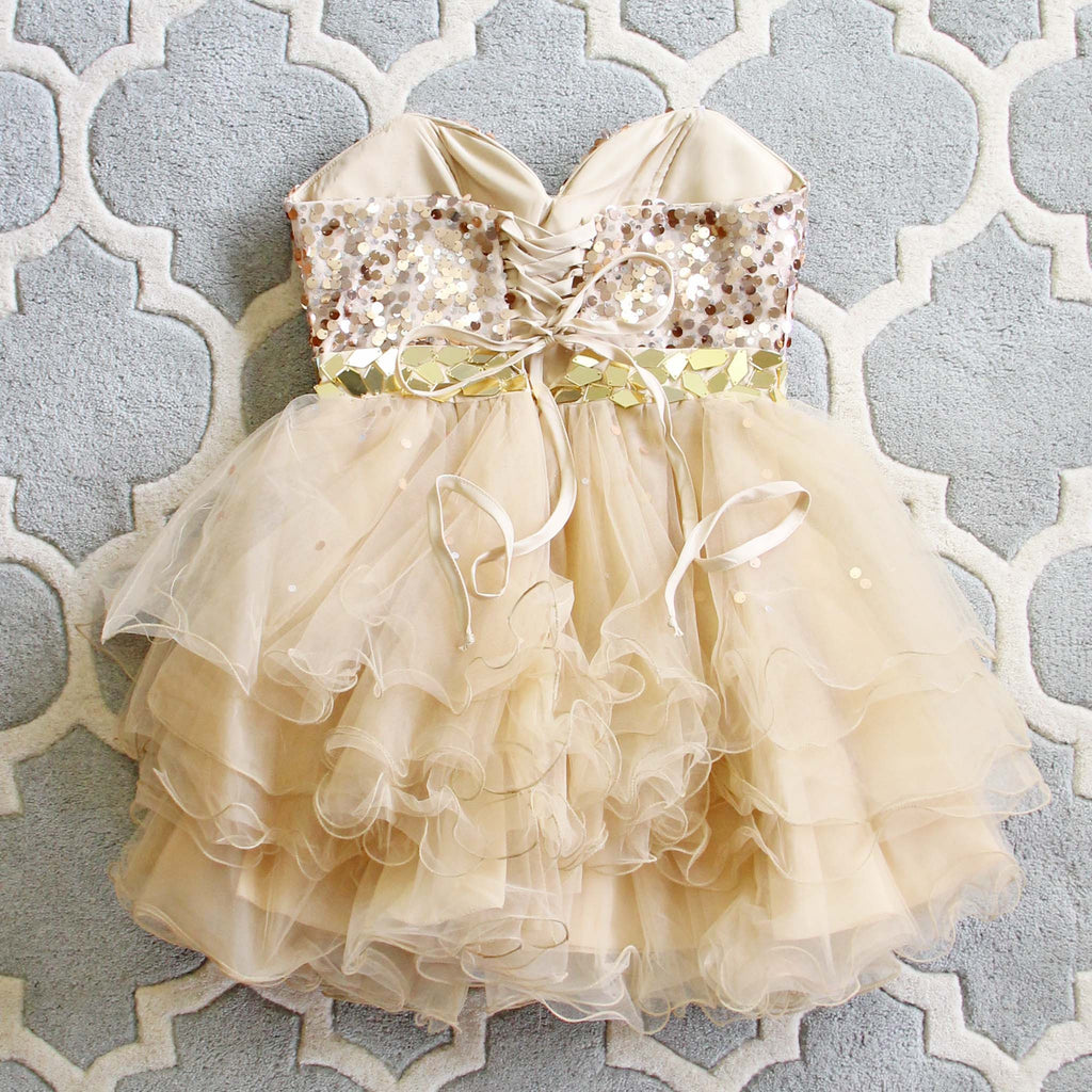 Spool Couture Golden Sparkle Dress, Sweet Party Dresses from Spool 72. | Spool No.72 Spool Couture Golden Sparkle Dress, Sweet Party Dresses from Spool 72. | Spool No.72