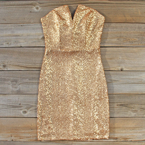 Golden Hearts Party Dress