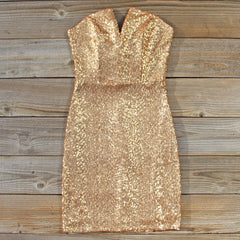 Golden Hearts Party Dress