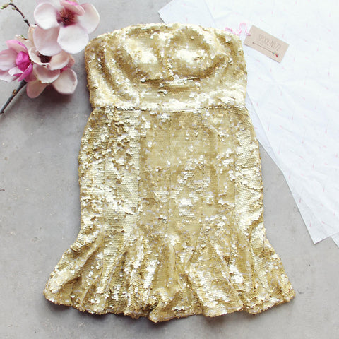 Golden Mermaid Party Dress