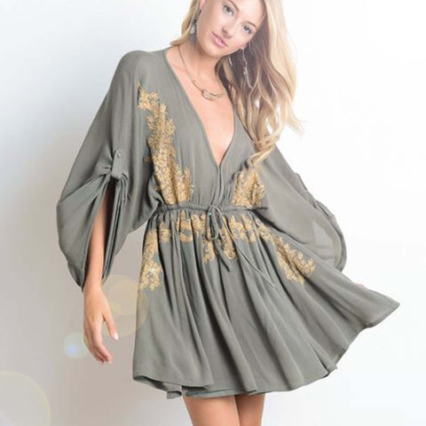 Golden Sage Dress