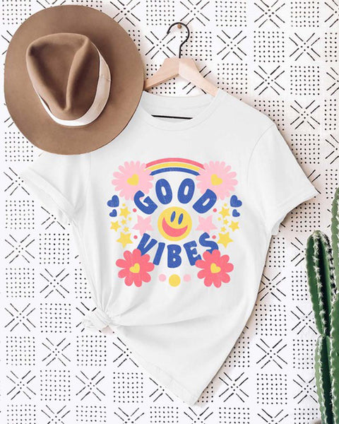 Good Vibes Smiley Tee: Featured Product Image