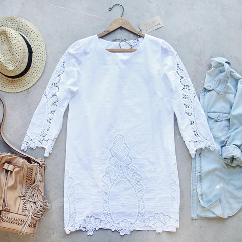 Greek Isles Dress in White