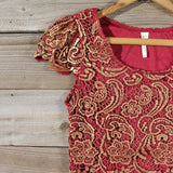 Gilded Autumn Lace Dress: Alternate View #2