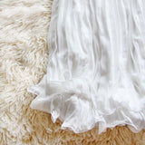 The Hallie Dress in White (wholesale): Alternate View #4