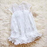 The Hallie Dress in White (wholesale): Alternate View #2