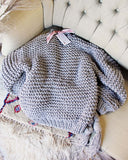Handknit Braided Sweater in Gray: Alternate View #4