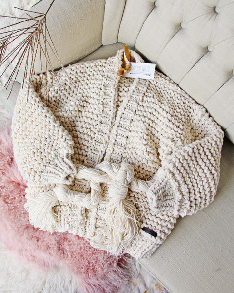 Handknit Braided Sweater: Featured Product Image