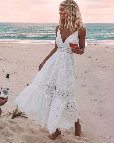 Harlee Eyelet Maxi Dress