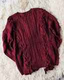Harlow Lace-up Sweater: Alternate View #3