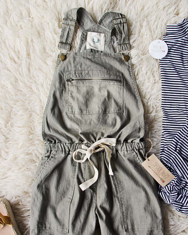 Heirloom Overalls in Olive