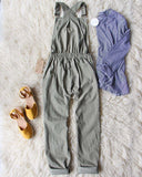 Heirloom Overalls in Olive: Alternate View #3