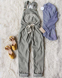Heirloom Overalls in Olive: Alternate View #4