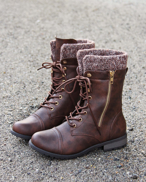 Heirloom Sweater Boots in Chestnut: Featured Product Image