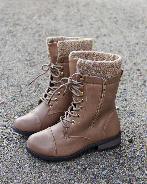 Heirloom Sweater Boots in Cedar: Featured Product Image