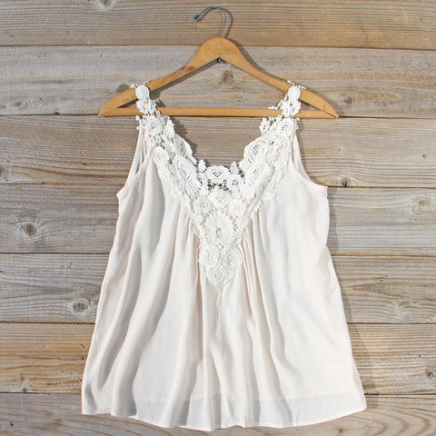 Hibiscus & Lace Top