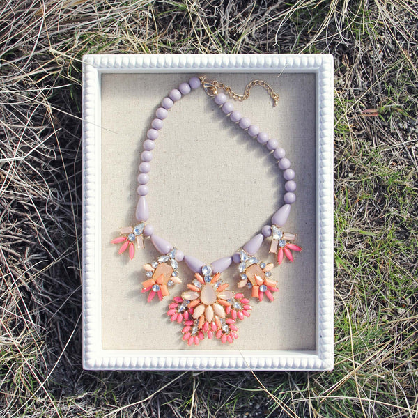 Hive & Honey Necklace in Lilac: Featured Product Image