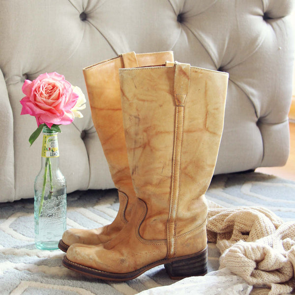 Vintage Honey Campus Boots: Featured Product Image