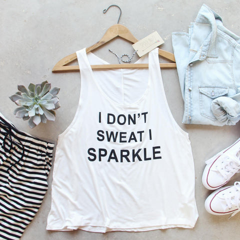 I Don't Sweat I Sparkle Tank