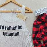 I'd Rather Be Camping Tank: Alternate View #2