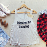 I'd Rather Be Camping Tank: Alternate View #1