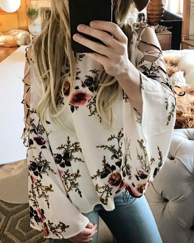 Indian Rose Top in White