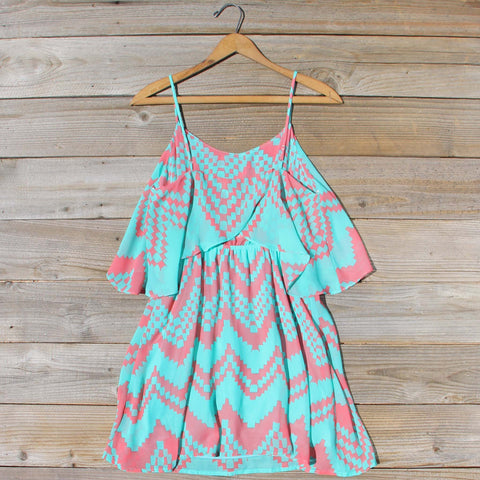 Indian Watercolor Dress in Mint