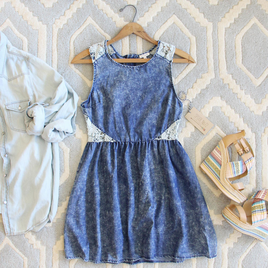 Indigo & Lace Dress, Sweet Boho Dresses from Spool 72. | Spool No.72 Indigo & Lace Dress, Sweet Boho Dresses from Spool 72. | Spool No.72