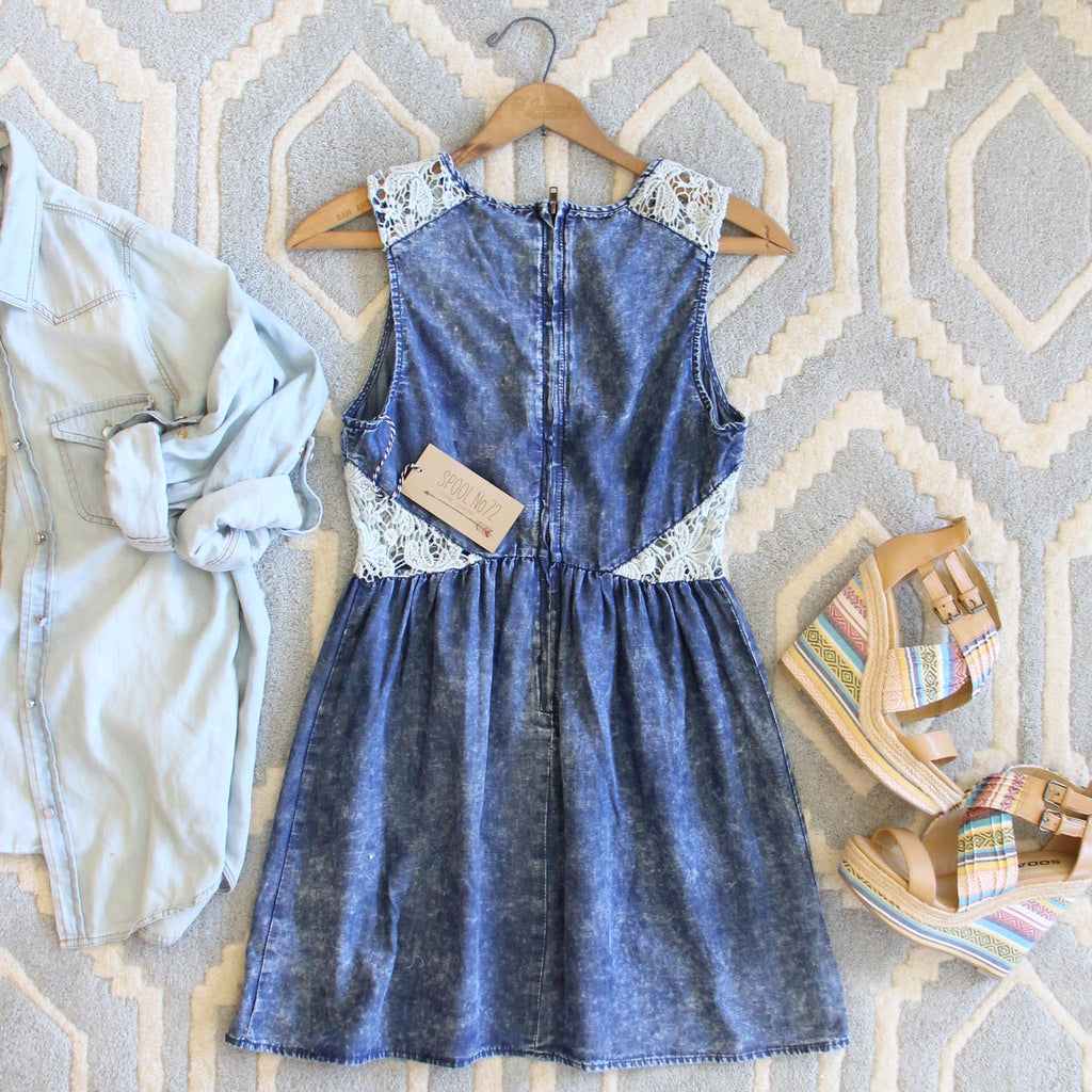 Indigo & Lace Dress, Sweet Boho Dresses from Spool 72. | Spool No.72 Indigo & Lace Dress, Sweet Boho Dresses from Spool 72. | Spool No.72