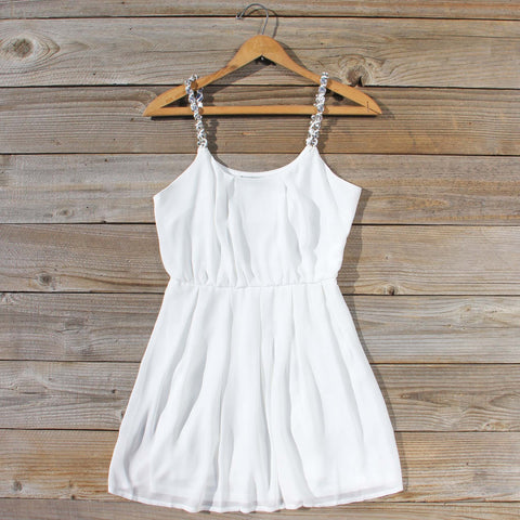 Jewel Tide Dress in White