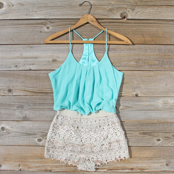 Kindred Spirits Romper in Mint: Featured Product Image